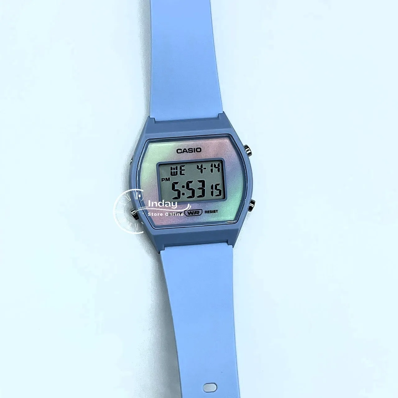 Casio Digital Women's Watch LW-205H-2A Digital Blue Color Resin Band Resin Glass