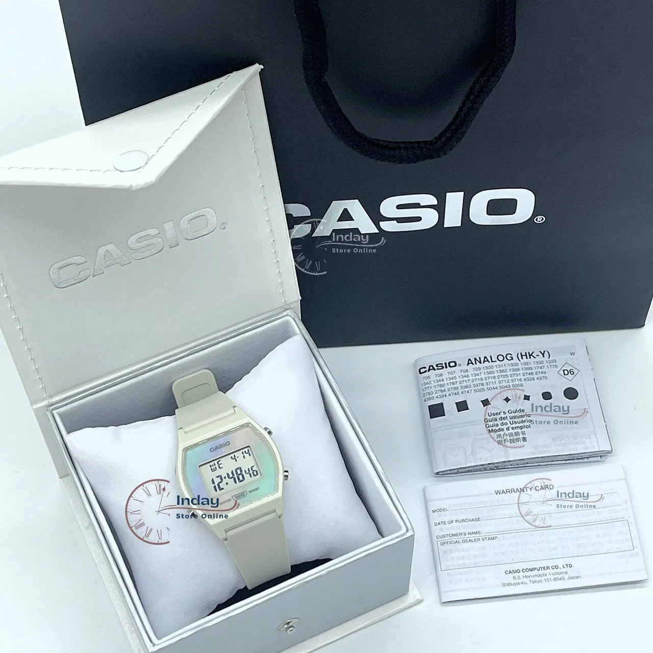 Casio Digital Women's Watch LW-205H-8A Digital Resin Band Resin Glass