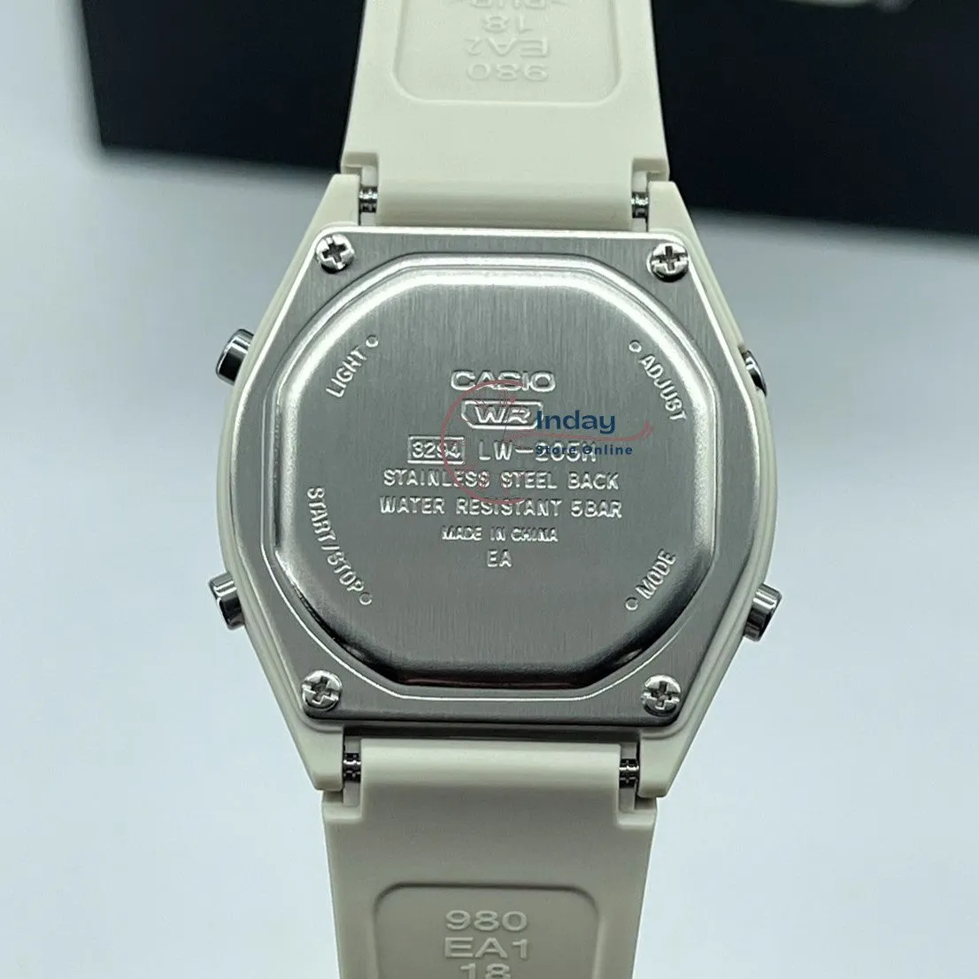 Casio Digital Women's Watch LW-205H-8A Digital Resin Band Resin Glass