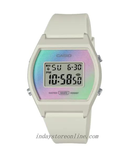Casio Digital Women's Watch LW-205H-8A Digital Resin Band Resin Glass