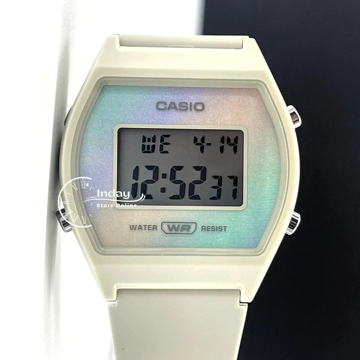 Casio Digital Women's Watch LW-205H-8A Digital Resin Band Resin Glass