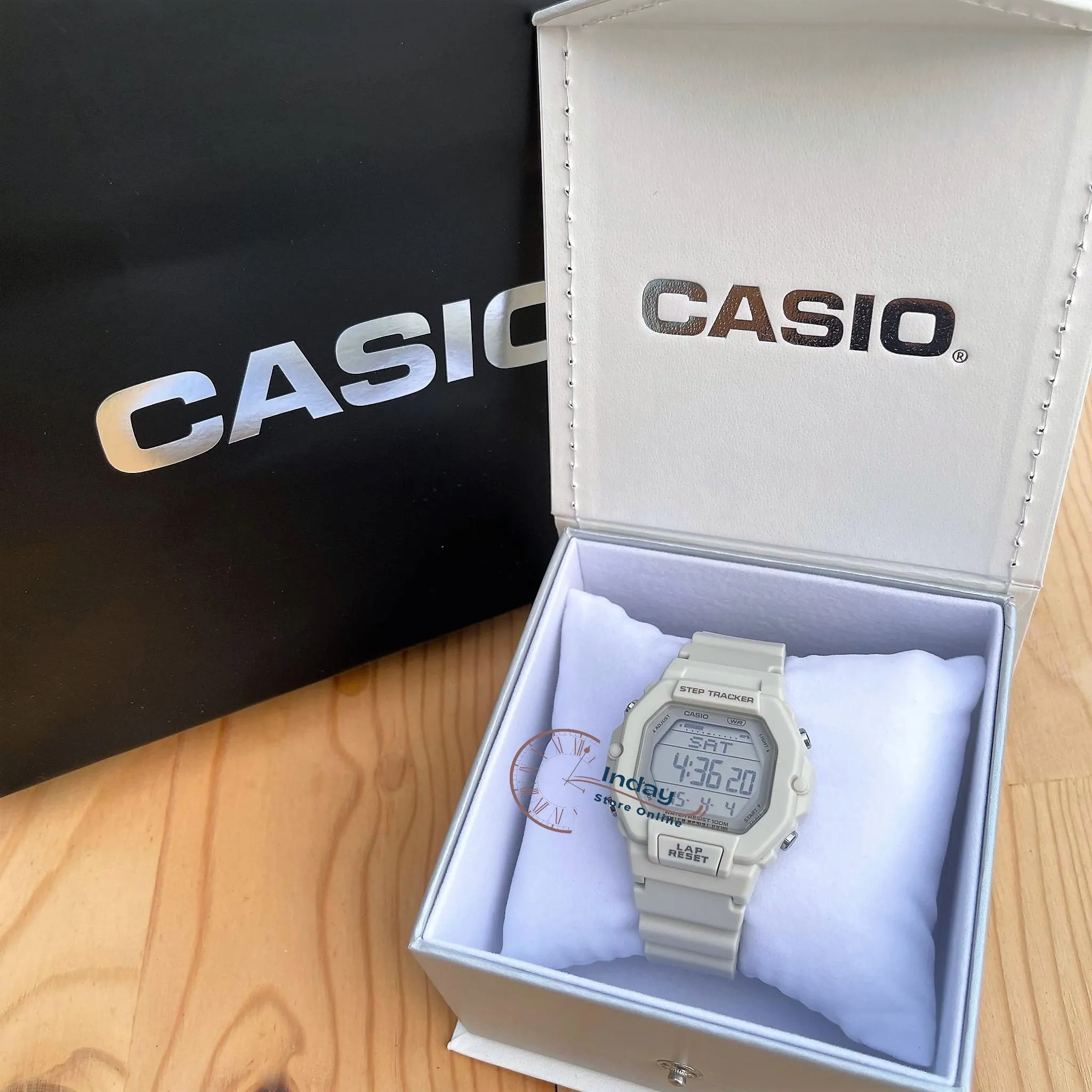 Casio Digital Women's Watch LWS-2200H-8A Digital Color Resin Band Resin Glass