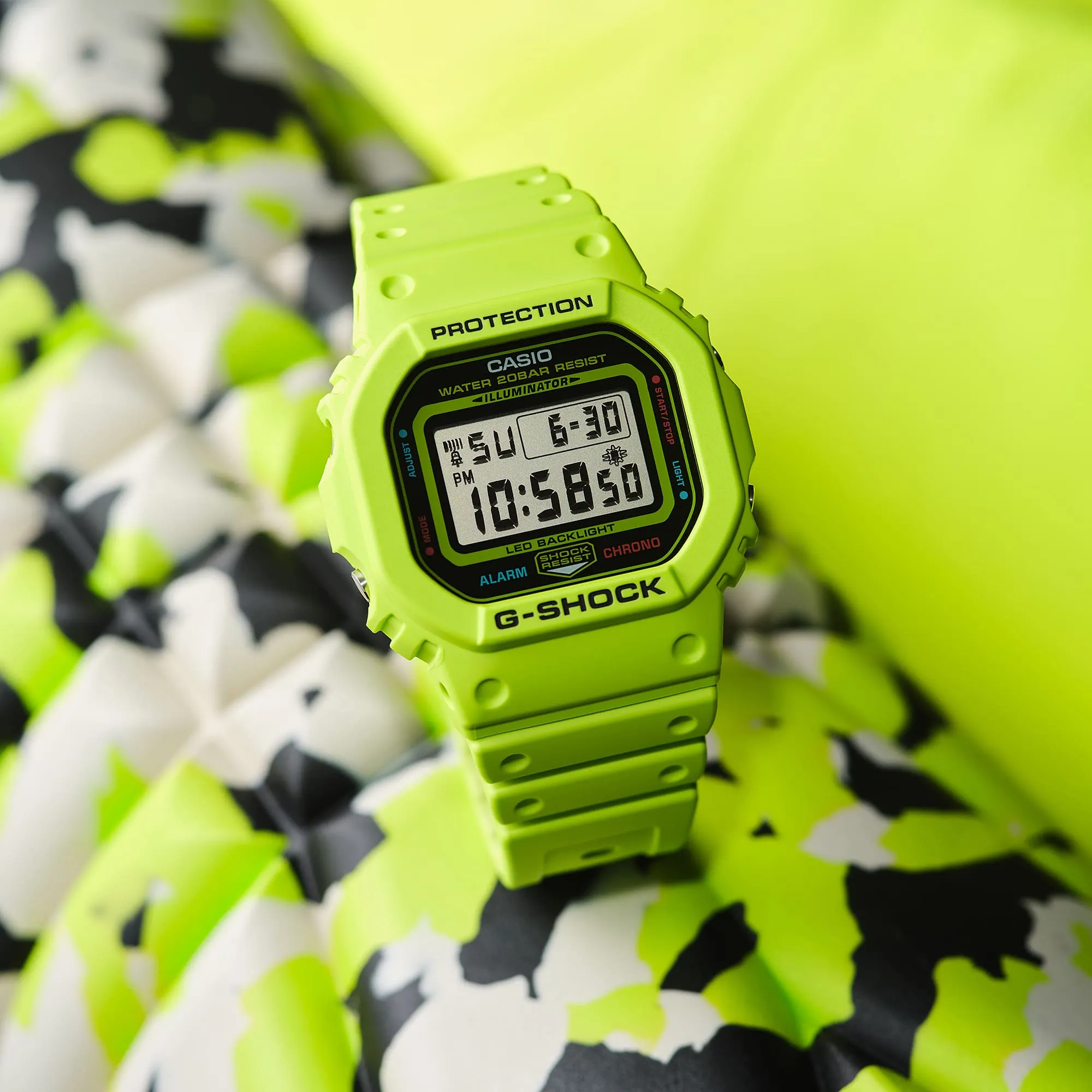 Casio G-Shock Vivid Yellow Digital Watch DW5600EP-9CR
