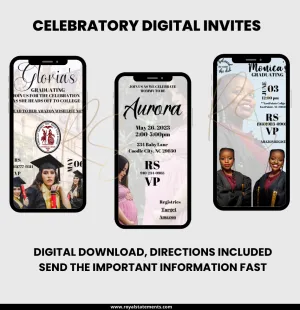Celebratory Digital Invites (phone)