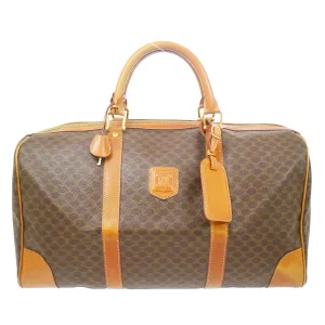 CELINE Macadam Boston Hand Bag MC97/2 Brown 93379
