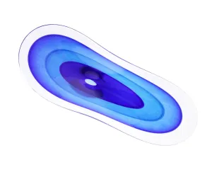 Cerulean Blue Saturn Bowl