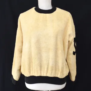 CHANEL CC Logos Long Sleeve Tops Ivory Black AK31712g