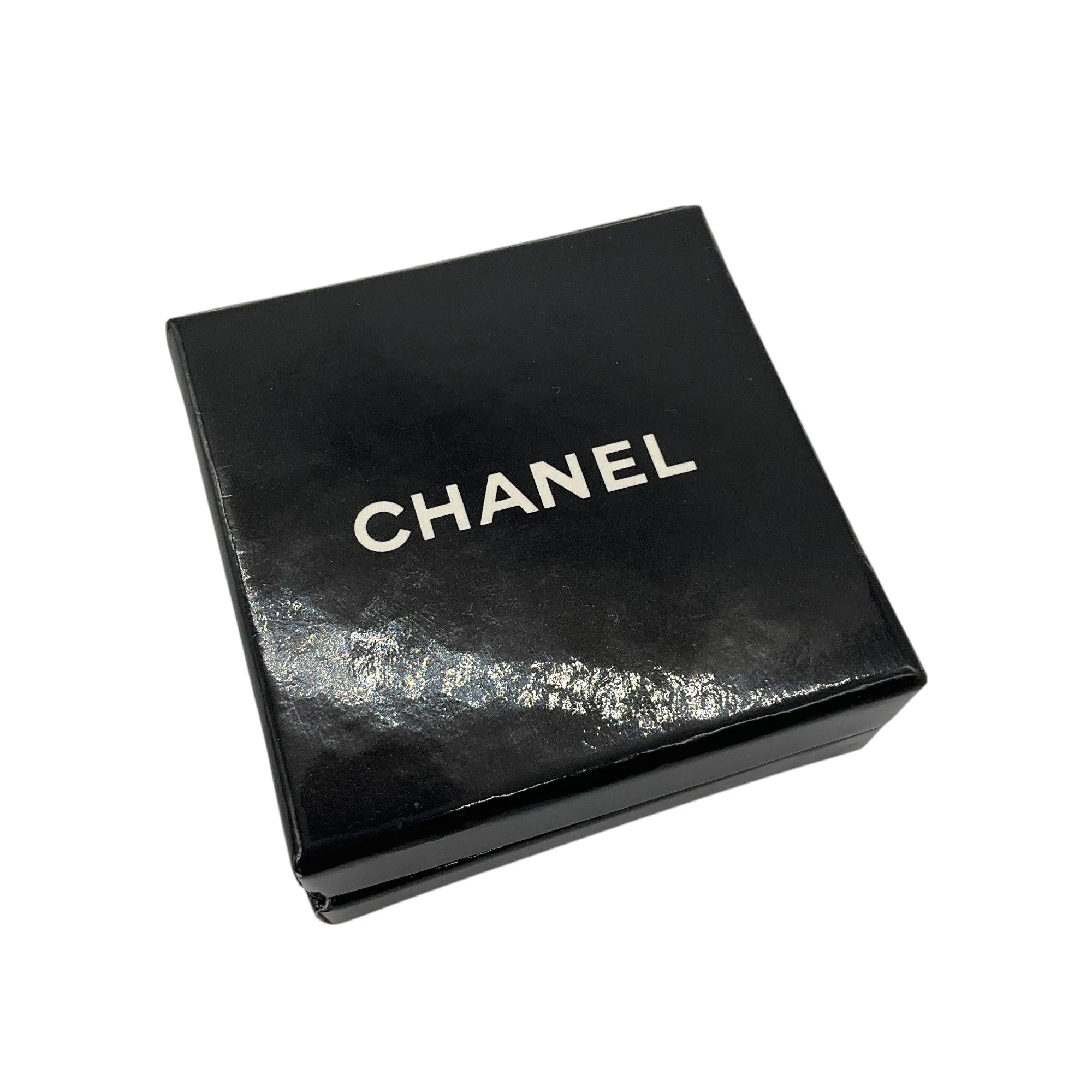 Chanel Silver No. 5 Shamrock Clover Charm Keychain