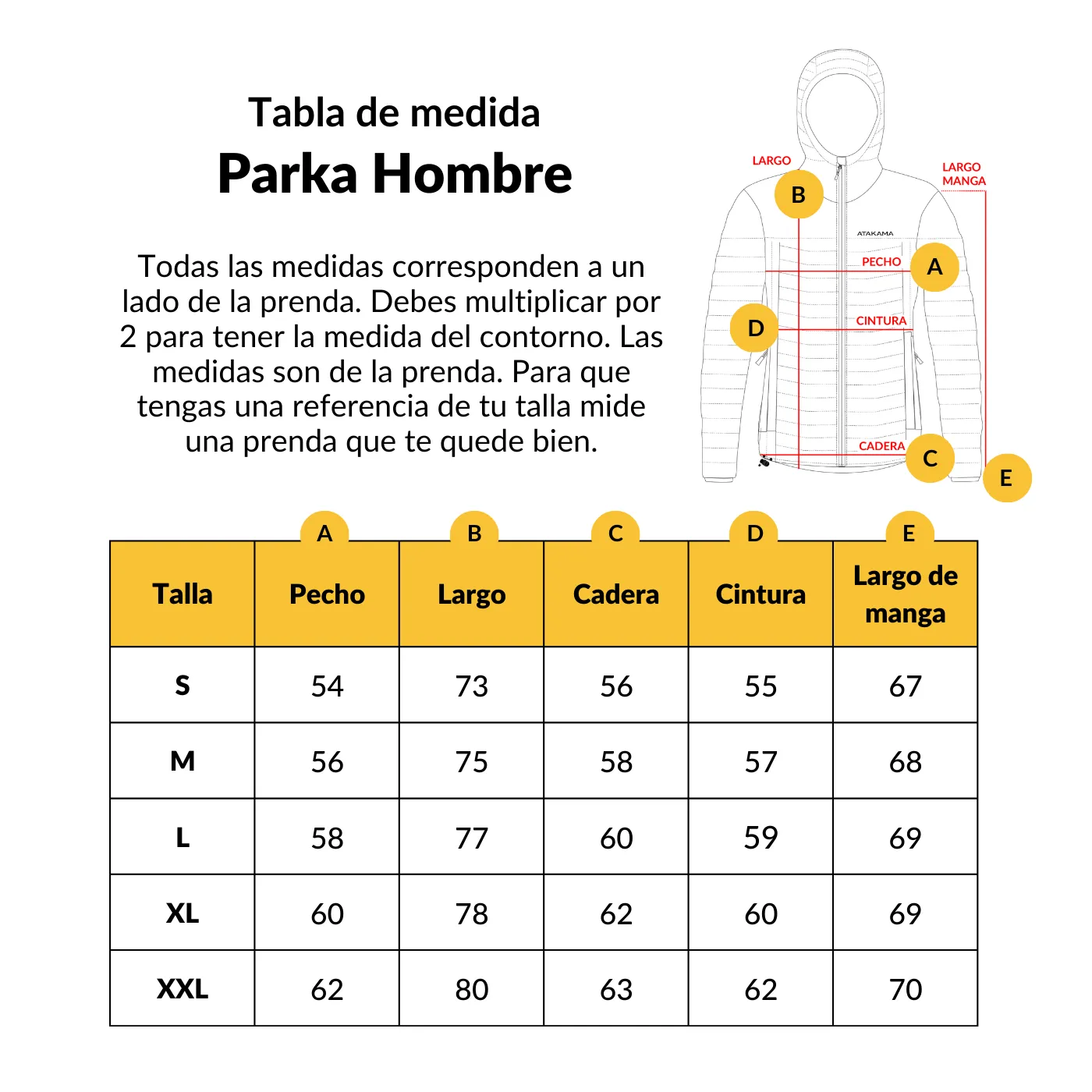 Chaqueta Parka térmica hombre hoodie Indómita Atakama Outdoor
