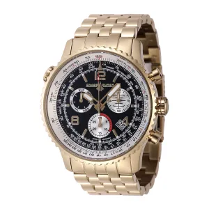 CHASE DURER Flight Commander Men 49.5mm Stainless Steel Gold Black dial Z60 FE Quartz