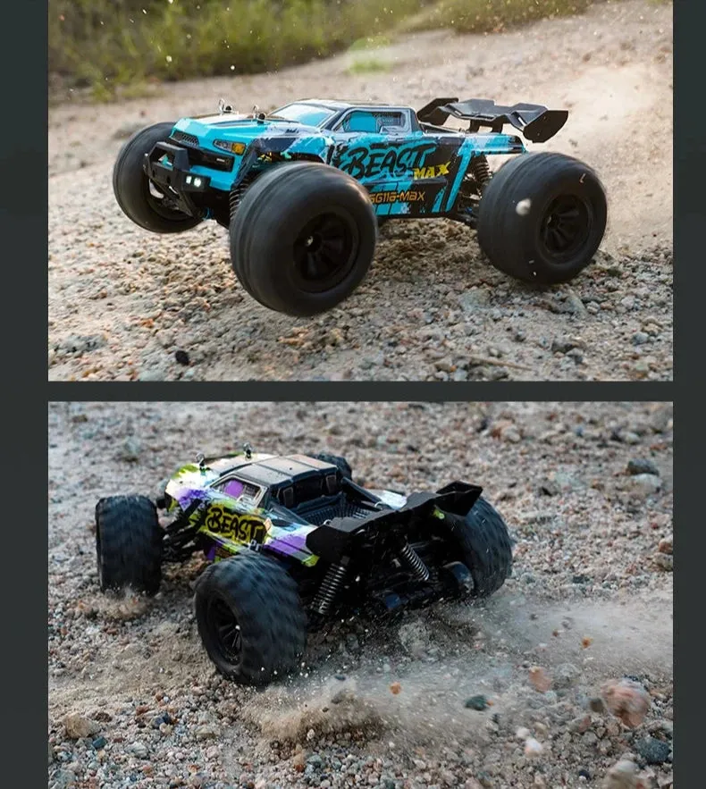 Christmas Gift Kids Beast 1:16 4WD Rc Car High Drift Speed Truck 40/80km/h