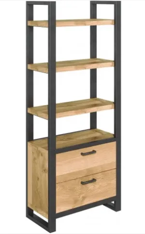 Classic Fusion Oak  Bookcase With Drawers FSBC