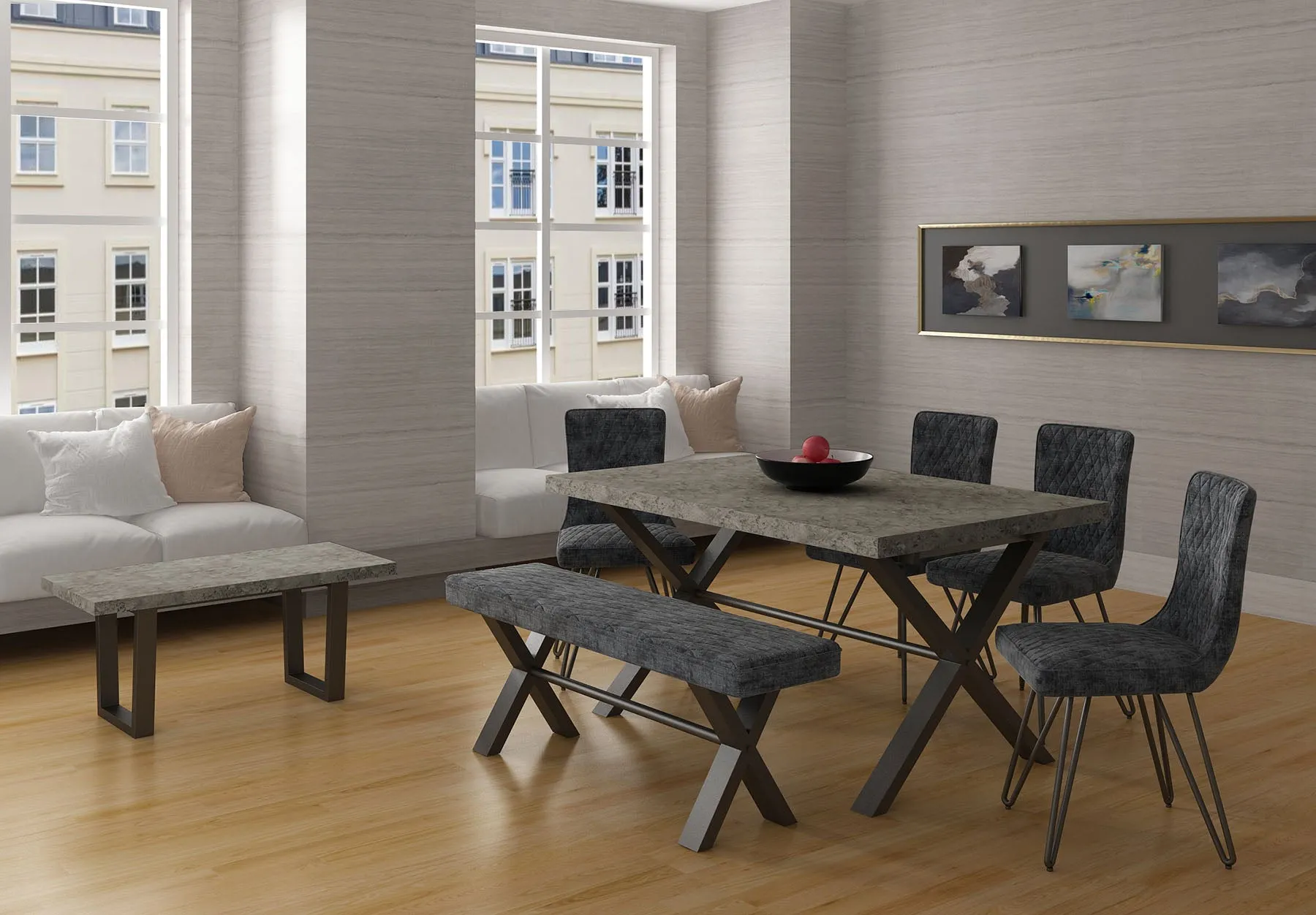 Classic Fusion Small Sideboard  With One Touch Opening TTSBS- Stone