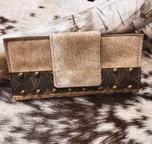 Classy   Boujee Hair On Button Top XL Wallet