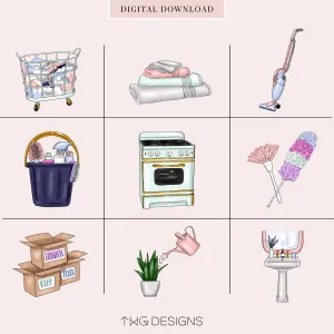 Cleaning - To Do Planner Icons