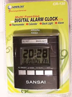 CLOCK DIGITAL ALARM - MULTI FUNCTION - NEW.