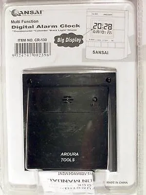 CLOCK DIGITAL ALARM - MULTI FUNCTION - NEW.