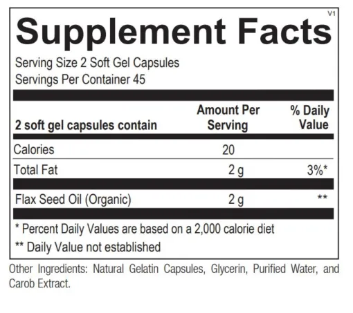 Cold Pressed Flax Seed Oil