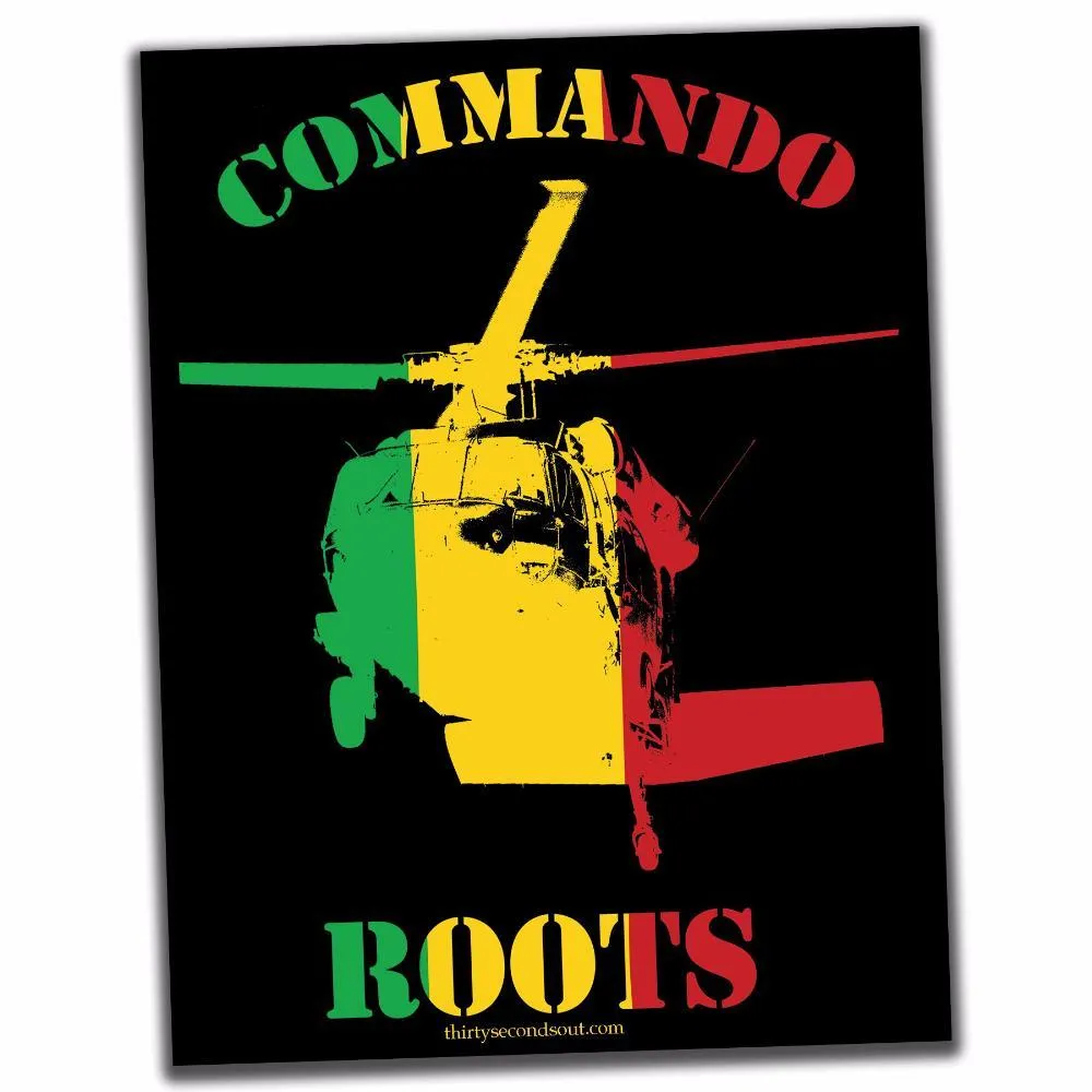 COMMANDO ROOTS STICKER