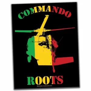 COMMANDO ROOTS STICKER