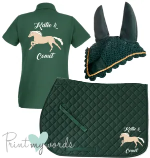 'Cora' Ladies Personalised Matching Equestrian Set - Elegant Design