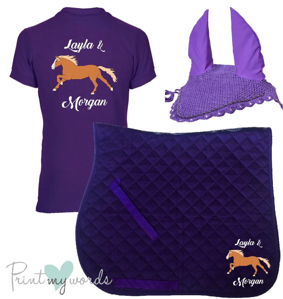 'Cora' Ladies Personalised Matching Equestrian Set - Elegant Design