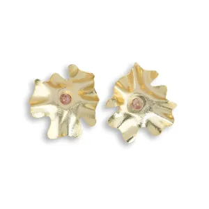 CORAL STONE EARRINGS