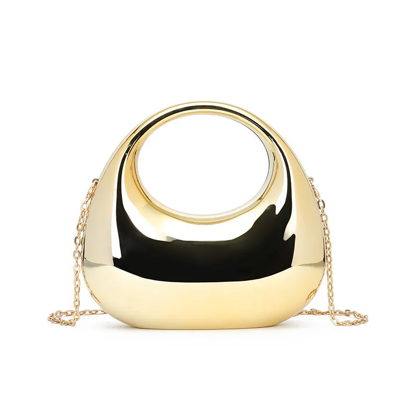 Crescent Moon Shell Handbag