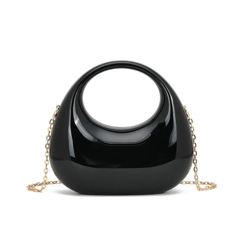 Crescent Moon Shell Handbag