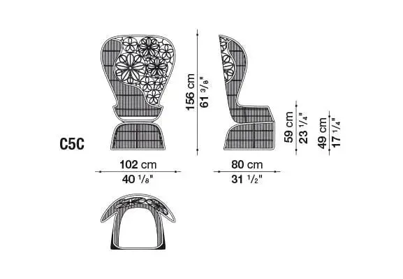 Crinoline Outdoor Armchair