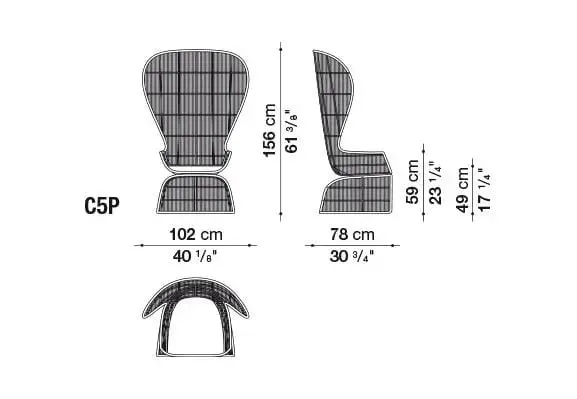 Crinoline Outdoor Armchair