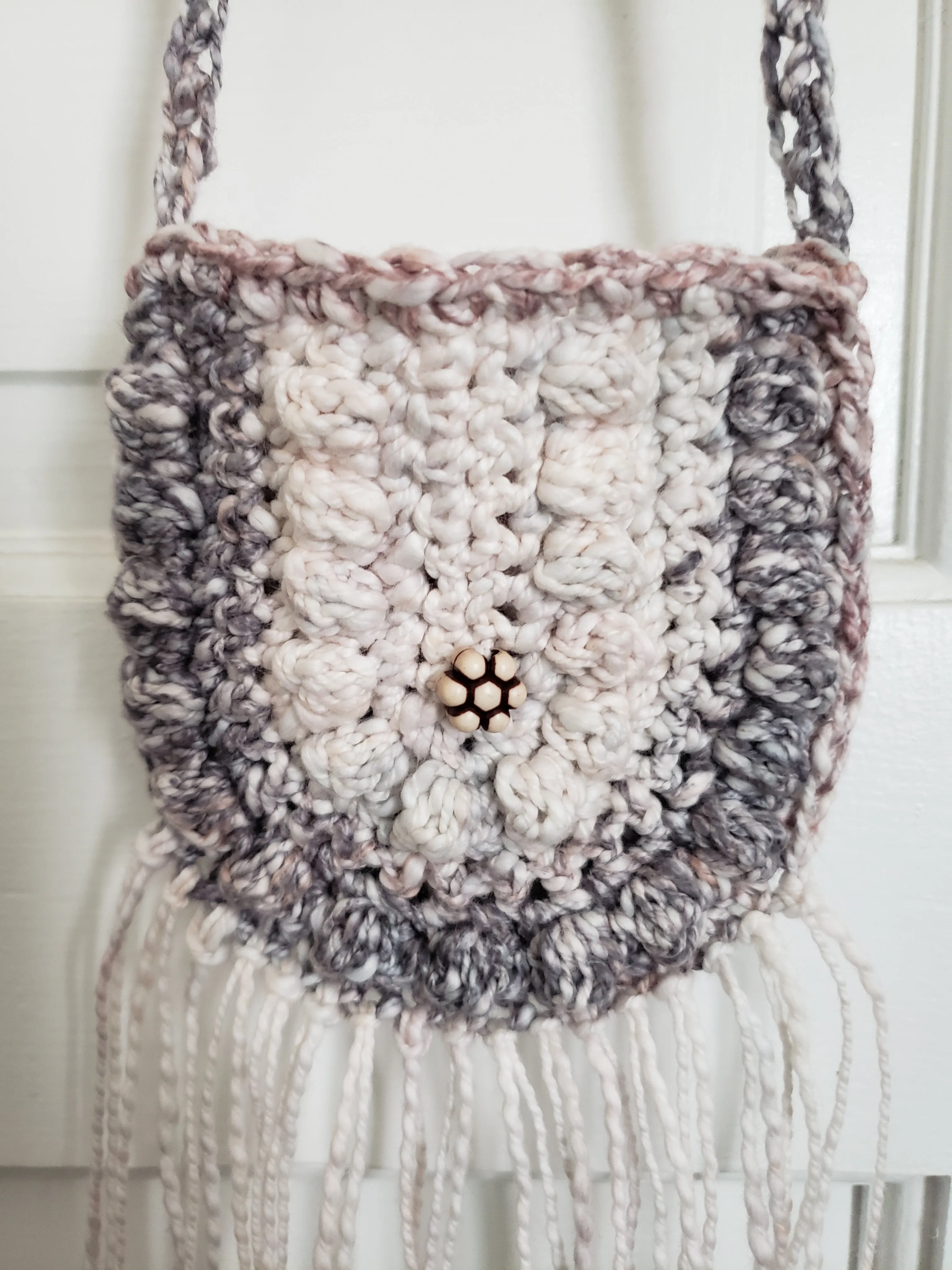 Crochet Toddler Boho Purse with Fringe