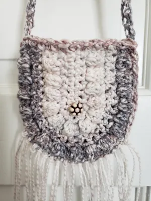 Crochet Toddler Boho Purse with Fringe