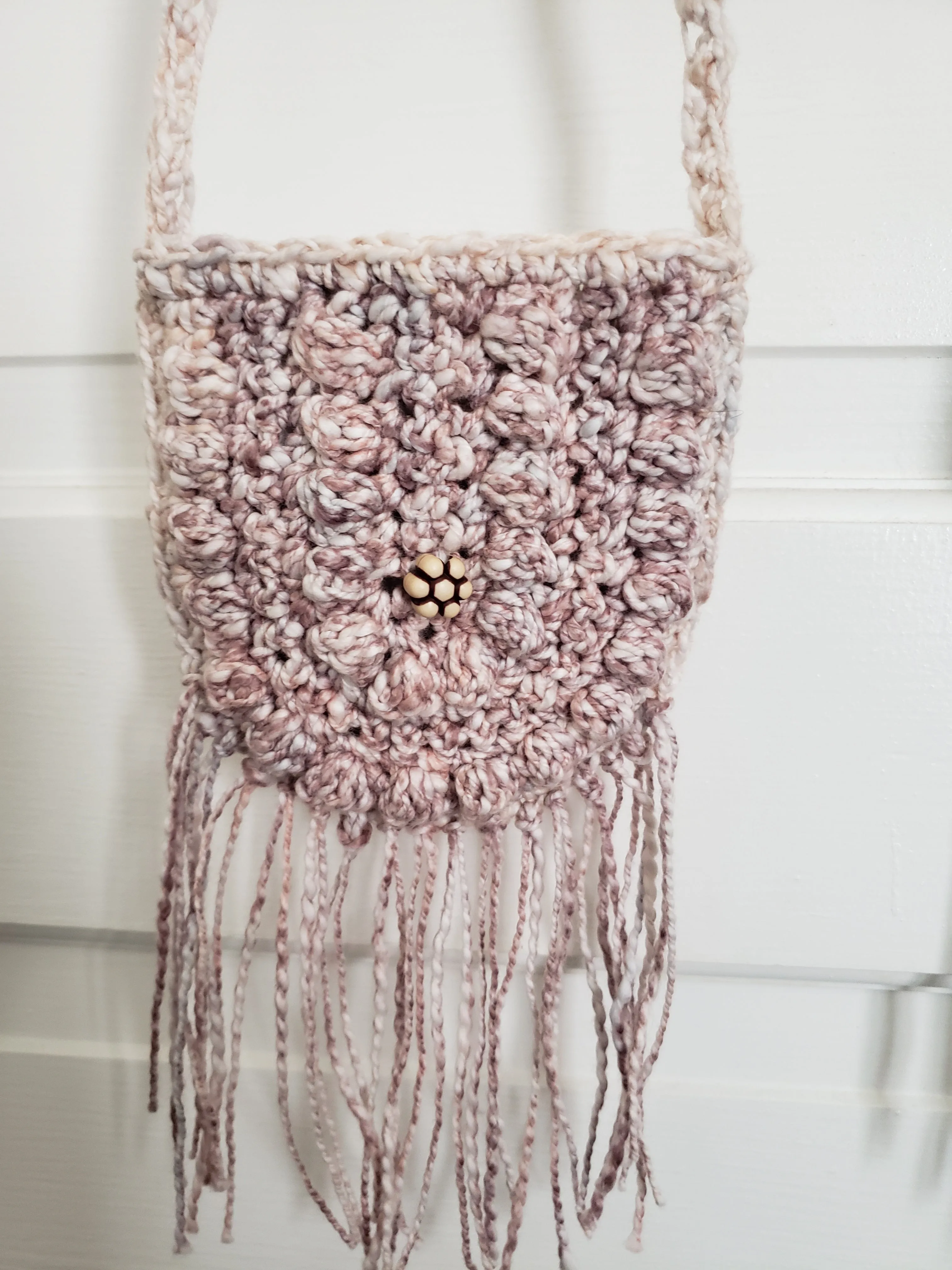 Crochet Toddler Boho Purse with Fringe