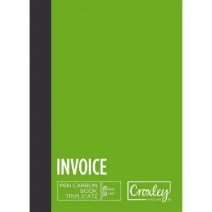 Croxley Pen Carbon Invoice Triplicate A5 JD66BO
