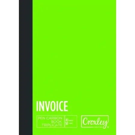 Croxley Pen Carbon Invoice Triplicate A5 JD66BO