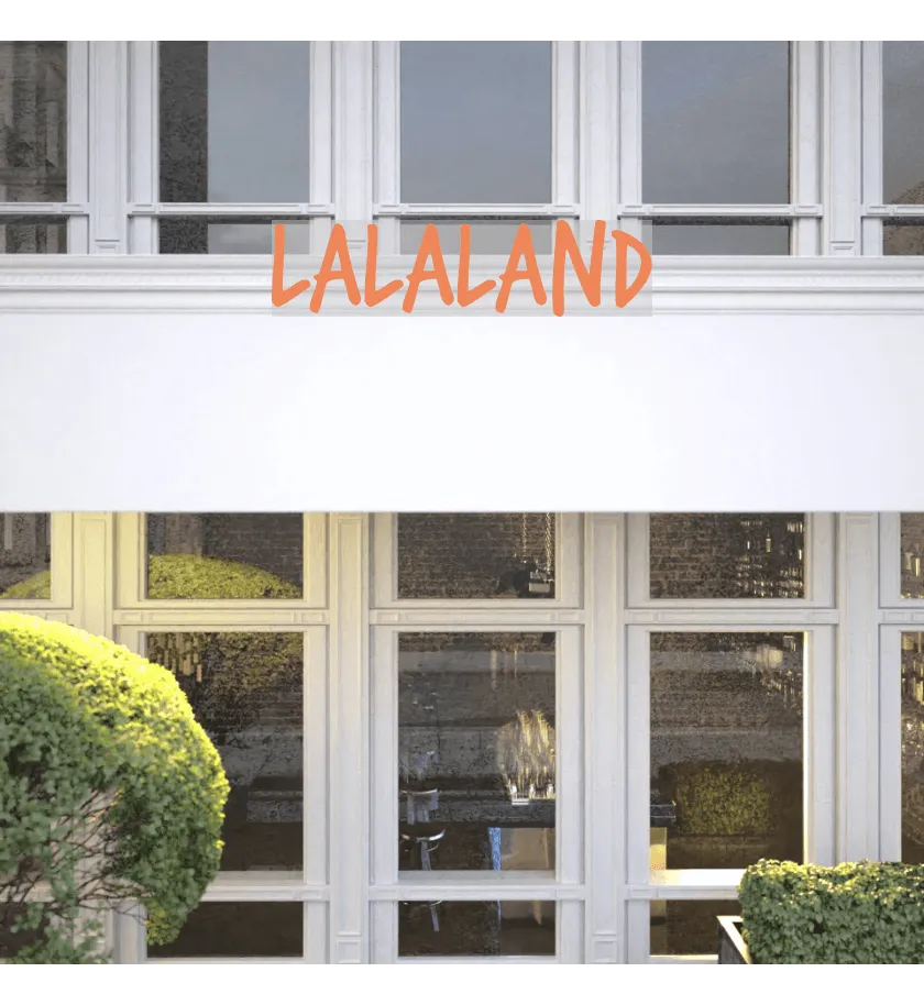 Custom text: LALALAND