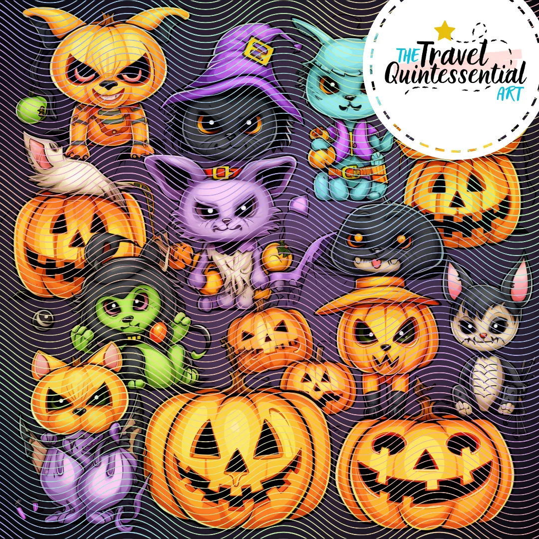 Cute Halloween Digital Art SETHW001