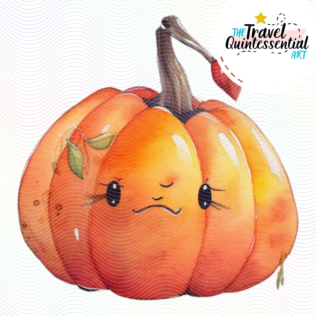 Cute Halloween Pumpkin Characters - Digital Art SETPK004