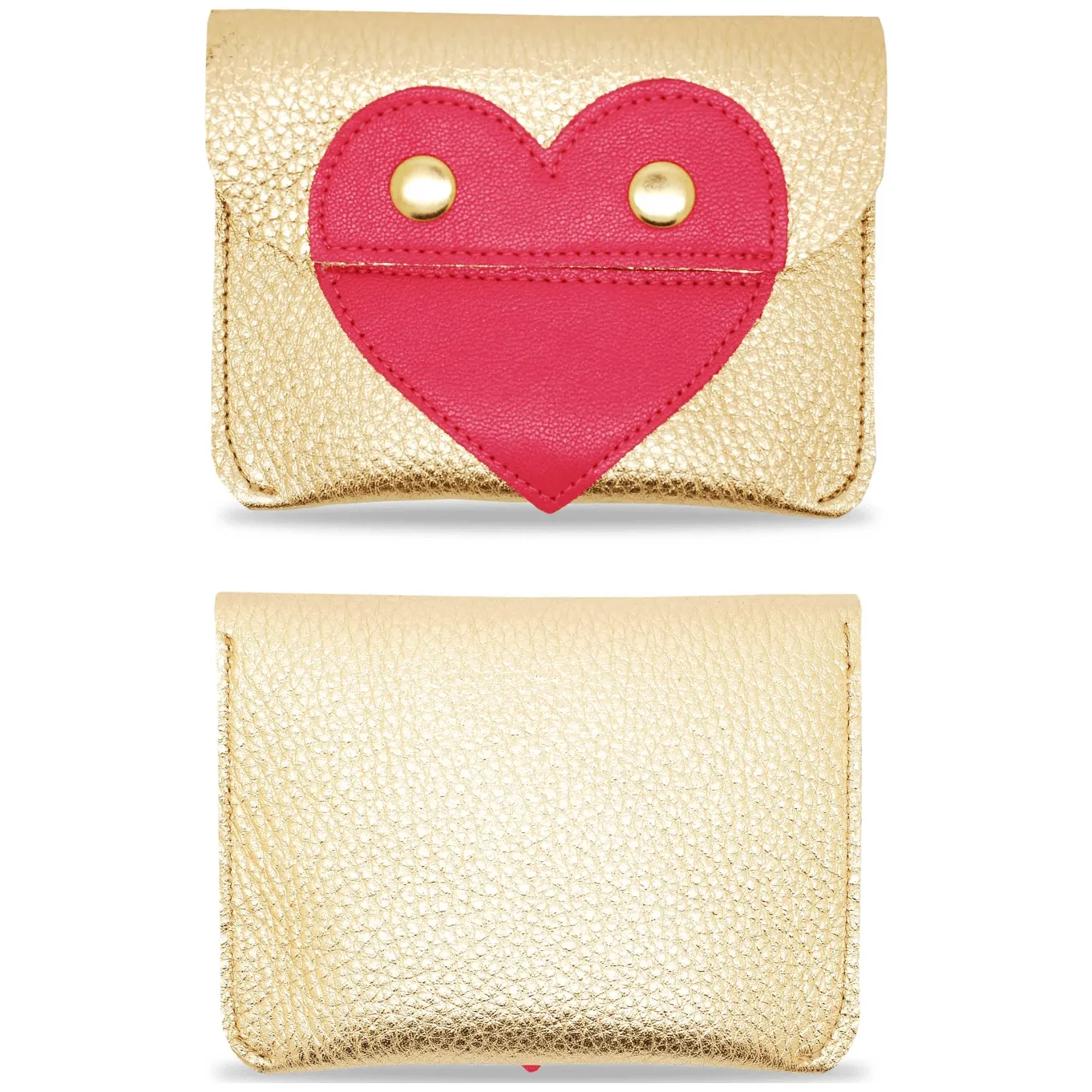 Cute Heart Motif Coin Pouch