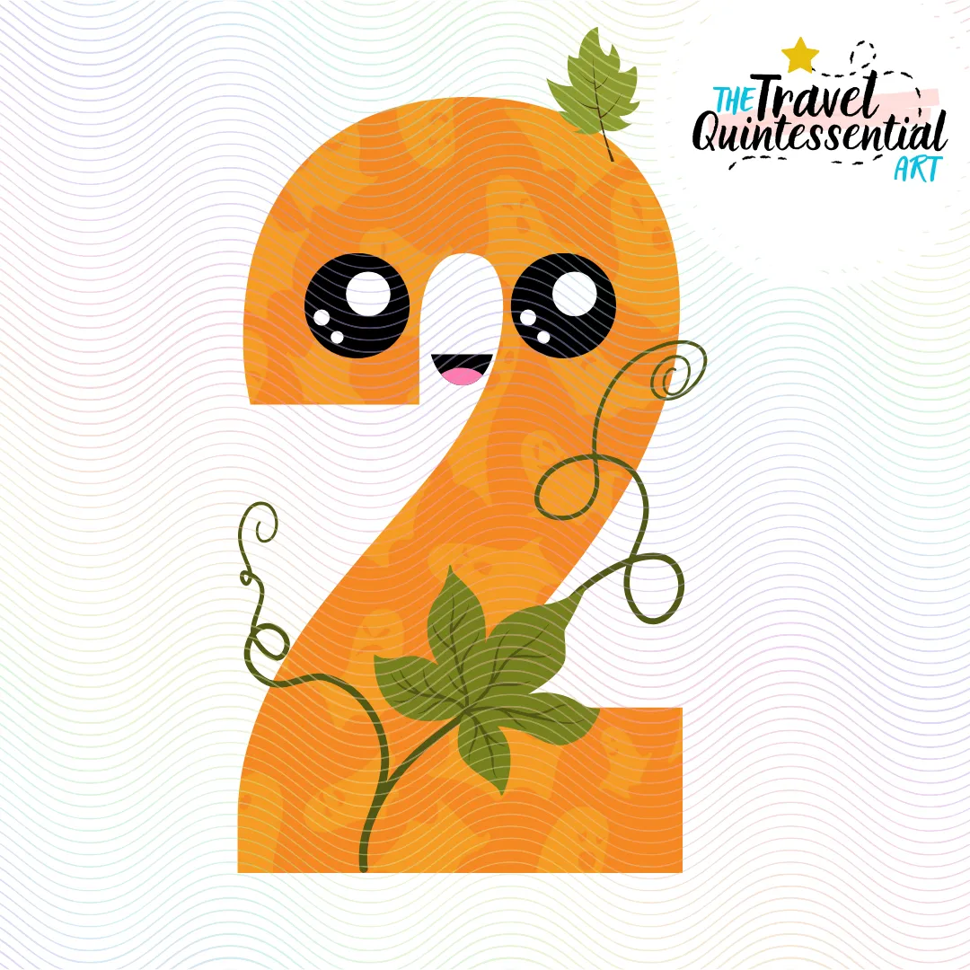Cute Numbers Halloween - Digital Art SETNUM001