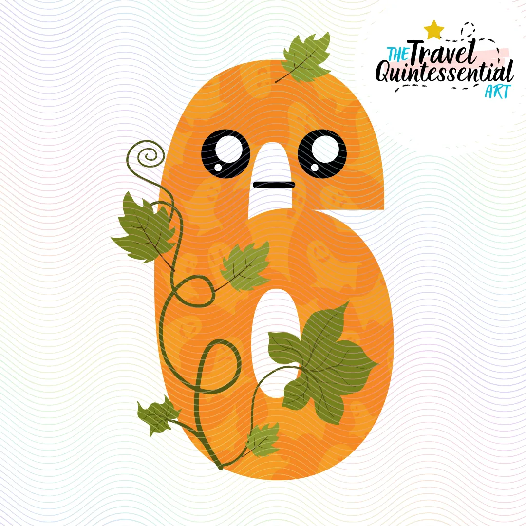 Cute Numbers Halloween - Digital Art SETNUM001