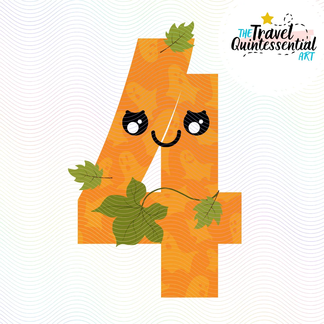 Cute Numbers Halloween - Digital Art SETNUM001
