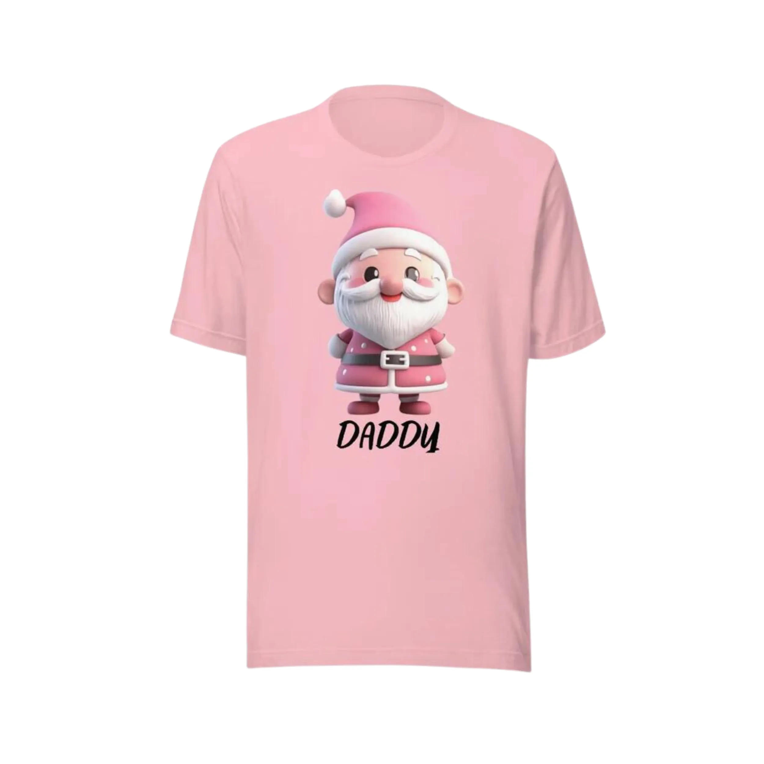 Cute Santa Claus Characters in Pink Outfits - Digital Art SETSANTA001