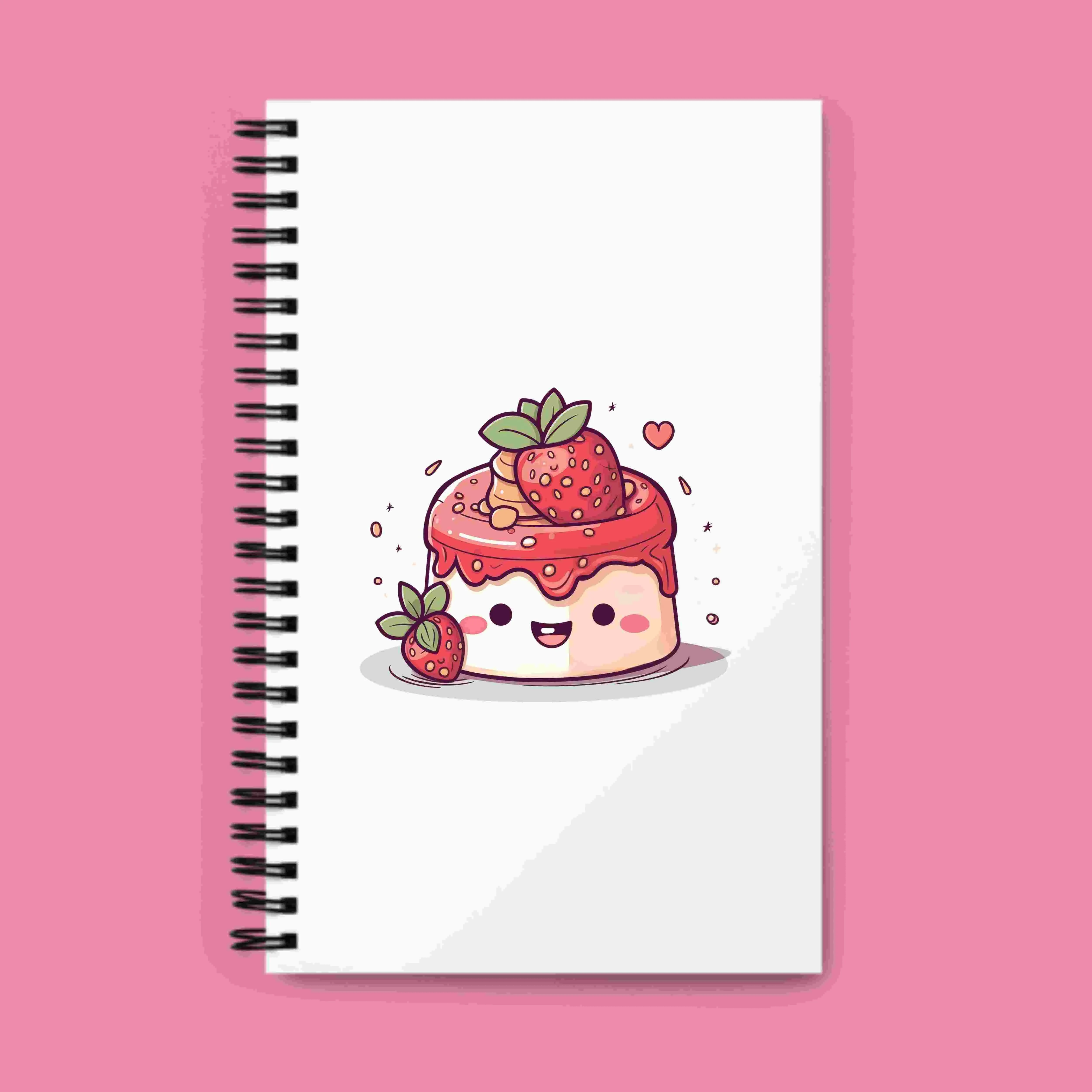 Cute Strawberry Desserts Digital Art SETSD001