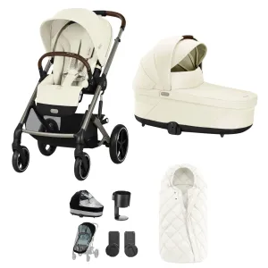 Cybex Balios S Lux Essential Bundle in Taupe/Seashell Beige