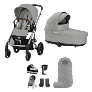 Cybex Balios S Lux Essential Bundle - Silver/Stone Grey
