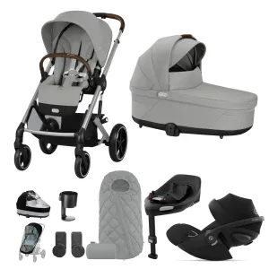 Cybex Balios S Lux Luxury Bundle in Silver/Stone Grey