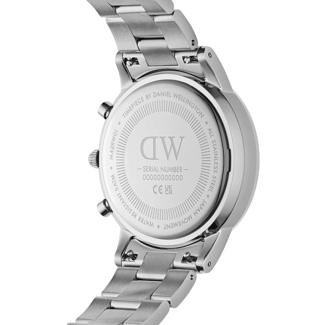 Daniel Wellington Men's Watch Silver Tone Case Quartz