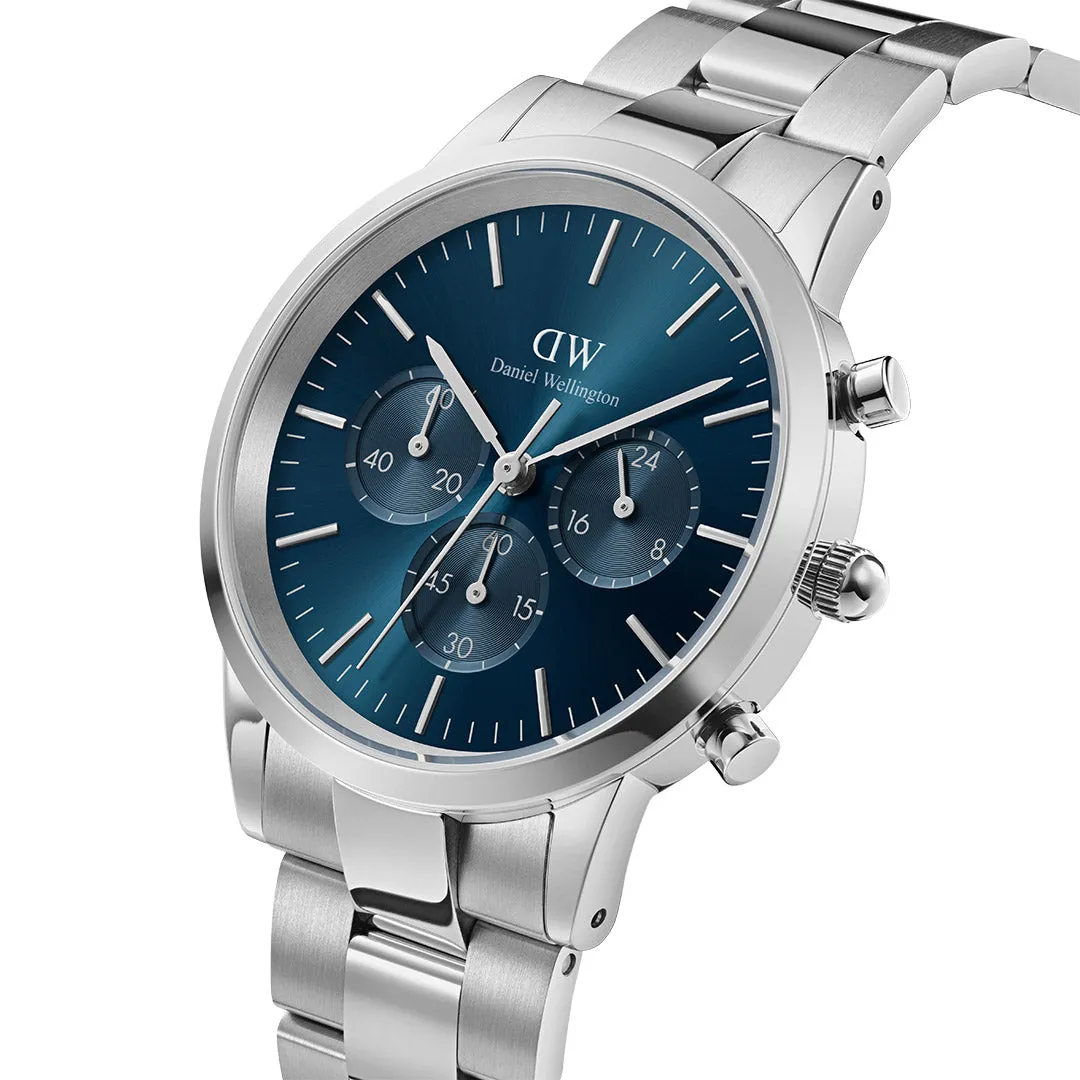 Daniel Wellington Men's Watch Silver Tone Case Quartz